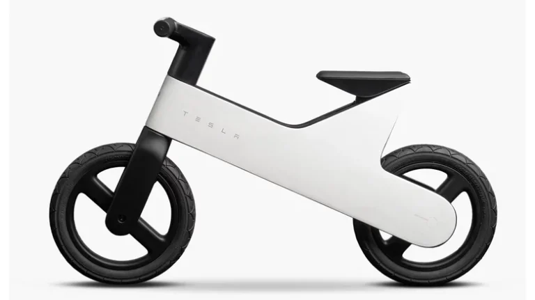 ბავშვებისთვის განკუთვნილი ახალი Tesla Cyberbike ფუტურისტული დიზაინით