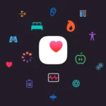 Apple Health აპლიკაციის ინტერფეისი