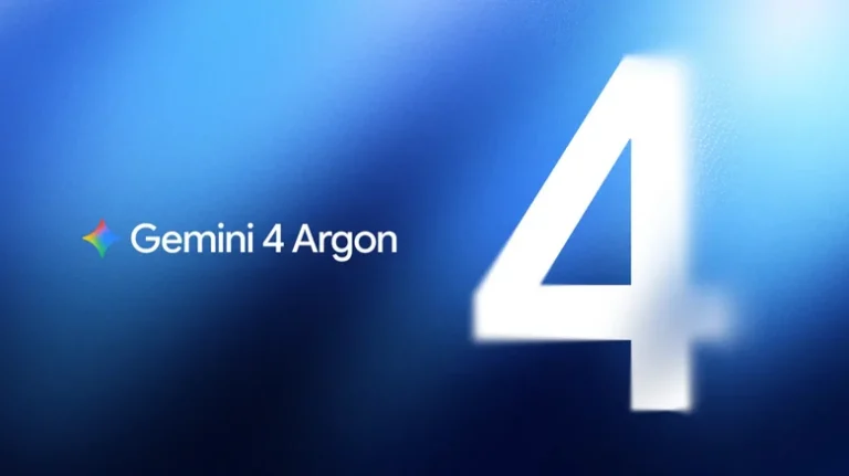 gemini 4 argon გუგლის ახალი ხელოვნური ინტელექტის მოდელის ლოგო